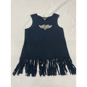 Harley Davidson Black Fringe Bottom Tank Top El Paso, Texas fits like Medium